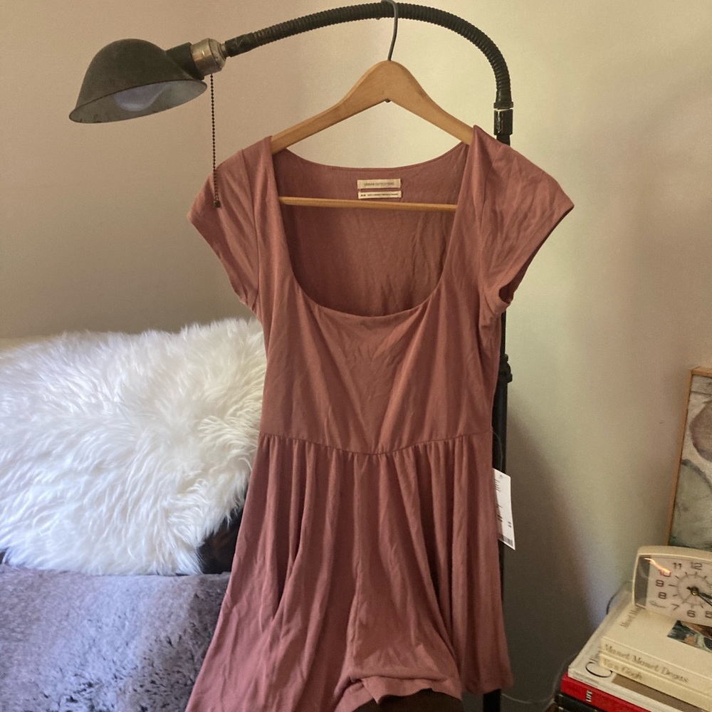 Mauve urban outfitters romper